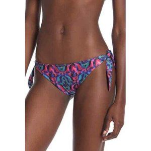 Saha Swimwear NWOT S Deco Side Tie Bikini Bottoms Caribe Reversible